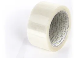 Ruban adhesif q-connect polypropylene 60 microns sans solvant recyclable silencieux 50mmx66m coloris transparent