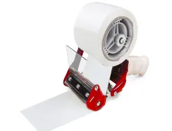 Ruban adhesif q-connect polypropylene 45 microns 66mx75mm pour emballage coloris blanc