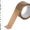 Ruban adhesif q-connect polypropylene 60 microns sans solvant recyclable silencieux 50mmx66m coloris havane
