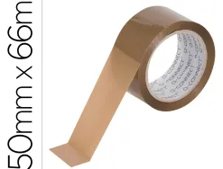 Ruban adhesif q-connect polypropylene 60 microns sans solvant recyclable silencieux 50mmx66m coloris havane