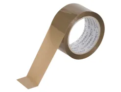 Ruban adhesif q-connect polypropylene 60 microns sans solvant recyclable silencieux 50mmx66m coloris havane
