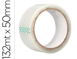 Ruban adhesif q-connect polypropylene transparent pour emballage 132mx50mm