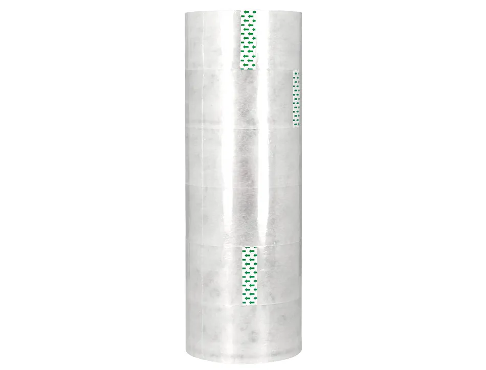 Ruban adhesif q-connect polypropylene transparent pour emballage 132mx50mm