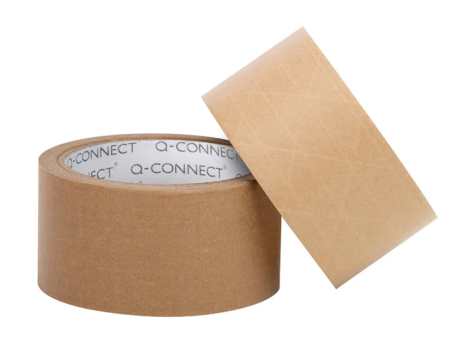 Ruban adhesif q-connect pour emballage kraft renforce 50mx50mm