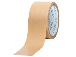 Ruban adhesif q-connect pour emballage kraft renforce 50mx50mm
