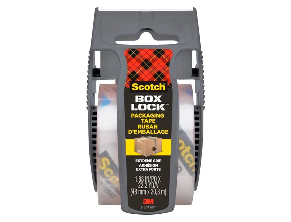 Ruban adhesif scotch box lock extra fort 48mm x 20,3m transparent