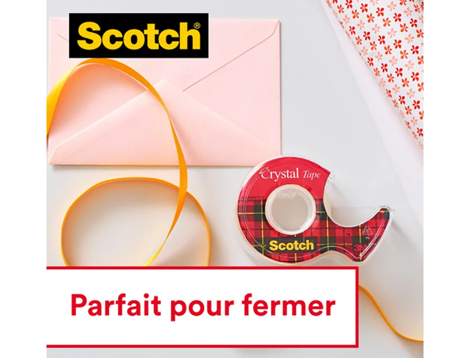 Ruban adhesif scotch cristal multipack de 14 rouleau 19mm x 33