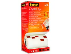 Ruban adhesif scotch cristal multipack de 14 rouleau 19mm x 33