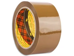 Ruban adhesif scotch emballage polypropylene silencieux 50x66m paquet 6 rouleaux coloris havane