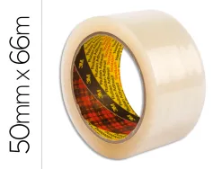 Ruban adhesif scotch polypropylene transparent silencieux 50x66m paquet 6 rouleaux