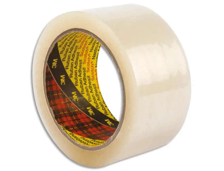 Ruban adhesif scoth polypropylene transparent silencieux 50x66m