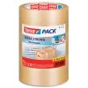Ruban adhesif tesa pvc silencieux epaisseur 52 microns jusqu'a 25kg 50mmx66m coloris transparent lot 3 rouleaux