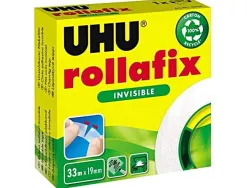 Ruban adhesif uhu rollafix invisible 19mmx33m