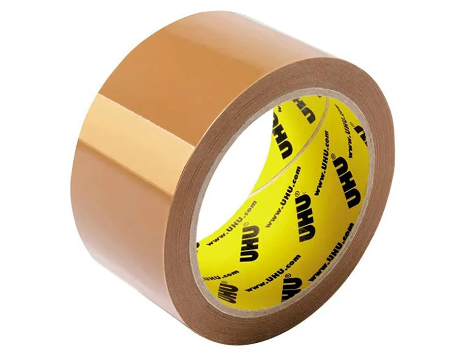 Ruban adhesif uhu rollafix brun 3x66mx50mm lot de 3u