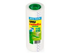 Ruban adhesif uhu rollafix invisible lot de 8 rouleaux 30m x 19mm