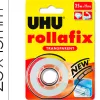Ruban adhesif uhu rollafix transparent avec devidoir 25mx19mm