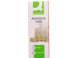 Ruban adhésif q-connect économique résistant transparent 19mmx33m