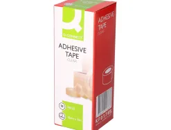 Ruban adhésif q-connect économique résistant transparent 12mmx33m