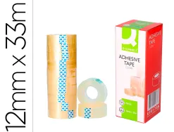 Ruban adhésif q-connect économique résistant transparent 12mmx33m