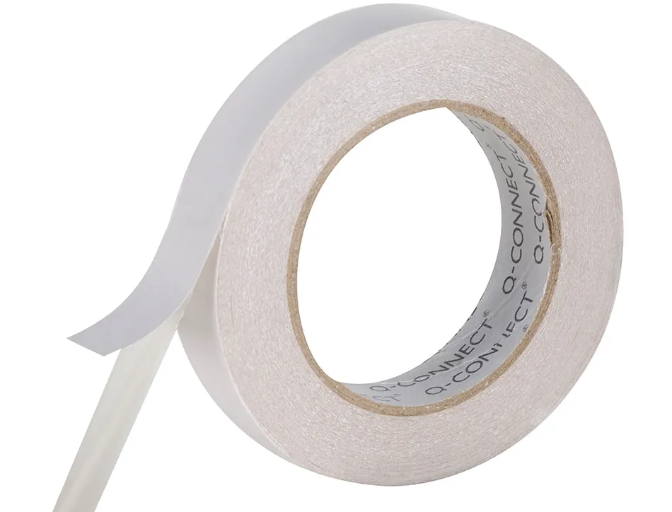 Ruban adhésif q-connect double face multiples fixations différents types surfaces 25mmx33m