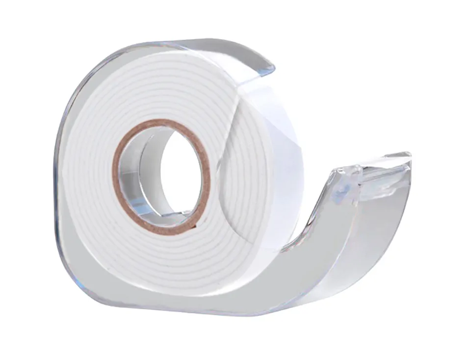 Ruban adhésif q-connect double face 10mx12mm avec dévidoir