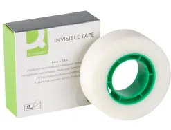 Ruban adhésif q-connect invisible économique 19mmx33m boîte individuelle