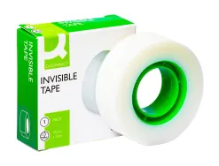 Ruban adhésif q-connect invisible économique 19mmx33m boîte individuelle