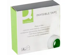 Ruban adhésif q-connect invisible économique 19mmx33m boîte individuelle