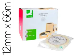 Ruban adhésif q-connect 66mx12mm sachet cellophane