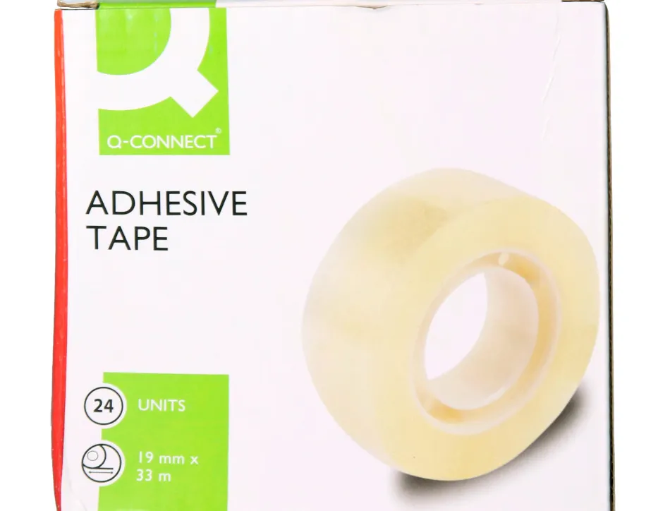 Ruban adhésif q-connect 33mx19mm sachet cellophane