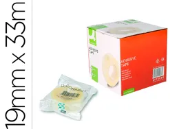 Ruban adhésif q-connect 33mx19mm sachet cellophane