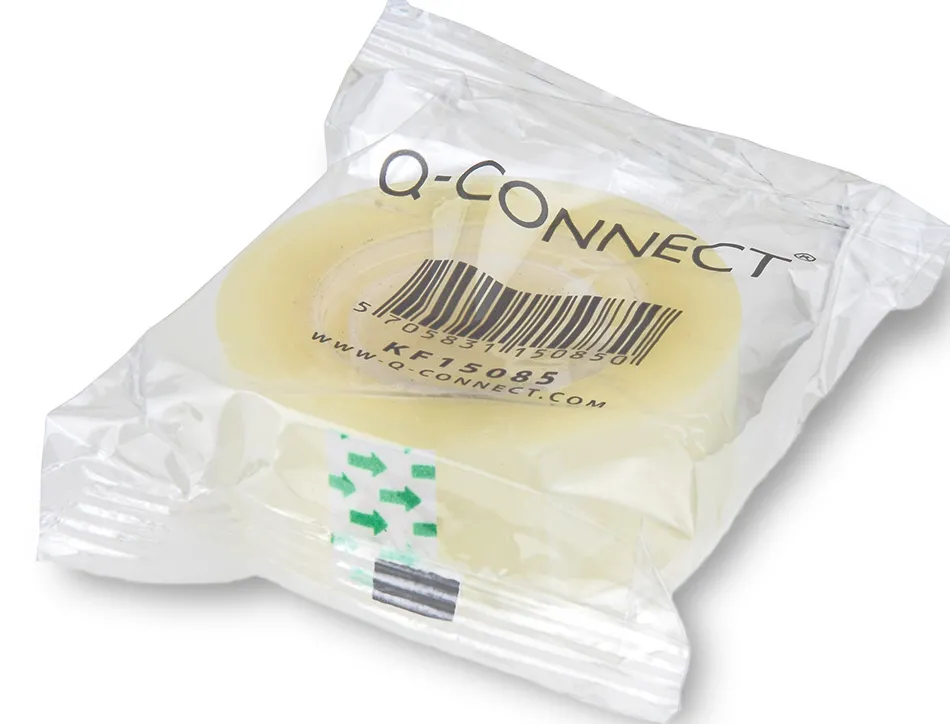 Ruban adhésif q-connect 33mx19mm sachet cellophane