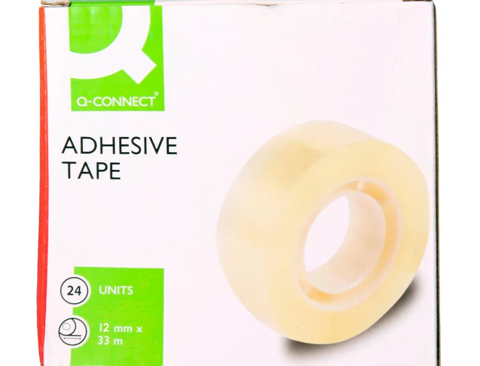 Ruban adhésif q-connect 33mx12mm sachet cellophane