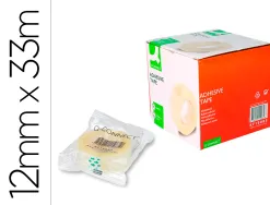 Ruban adhésif q-connect 33mx12mm sachet cellophane