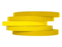 Ruban adhésif q-connect scelleuse sac 9mmx66m coloris jaune