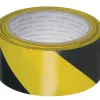 Ruban adhésif q-connect sécurisé ruban signalisation résistant 48mmx20m coloris noir/jaune