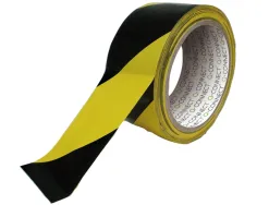 Ruban adhésif q-connect sécurisé ruban signalisation résistant 48mmx20m coloris noir/jaune