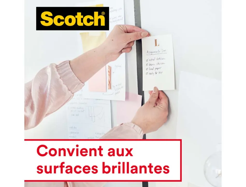 Ruban adhésif scotch crystal transparent dévidoir carte 19mmx7.5m