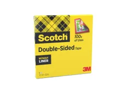 Ruban adhésif scotch double face 665 sans intercalaire 12mmx33m
