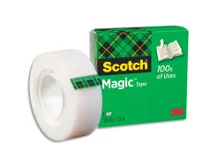 Ruban adhésif scotch magic 810 permet écrire invisible 19mmx33m boîte individuelle