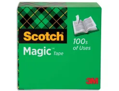 Ruban adhésif scotch magic 810 permet écrire invisible 19mmx33m boîte individuelle