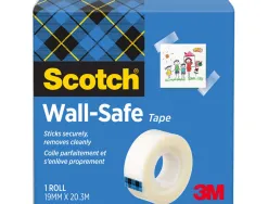 Ruban adhésif scotch magic 811 repositionnable invisible 19mmx33m boîte individuelle