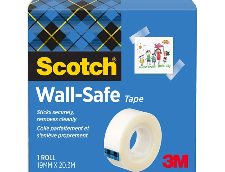 Ruban adhésif scotch magic 811 repositionnable invisible 19mmx33m boîte individuelle