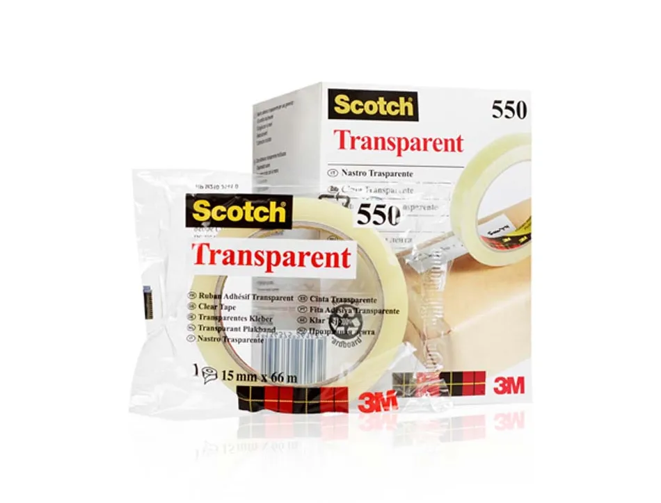 Ruban adhésif scotch transparent résistant 19mmx66m sachet
