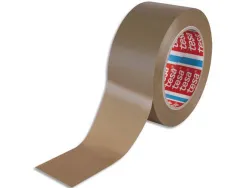 Ruban adhésif tesa pvc stockage température ambiante grand pouvoir adhésif 50mmx100m coloris havane