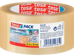 Ruban adhésif tesapack pvc emballage extra fort très résistant déchirement silencieux 50mmx66m transparent