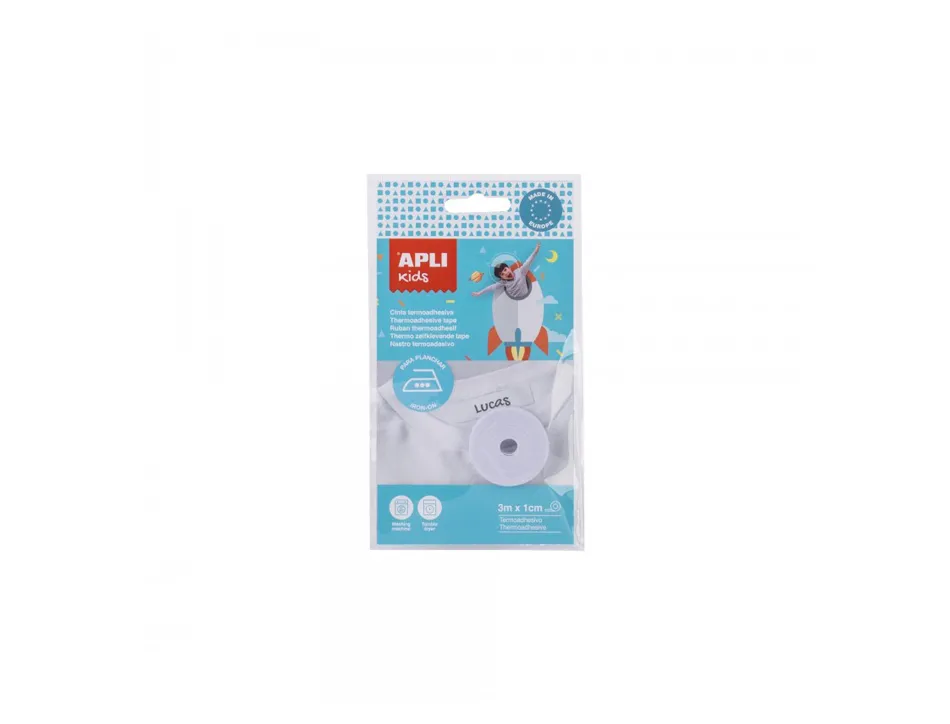 Ruban apli thermoadhesif pour vetement 3m coloris blanc