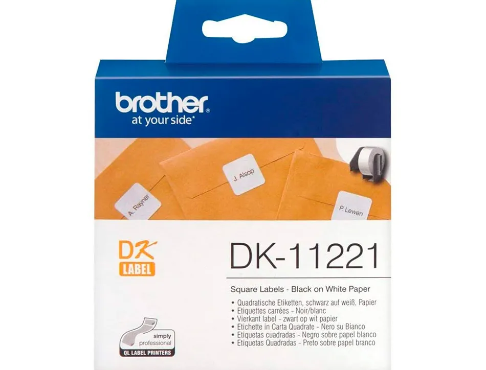 Ruban brother ql 23x23mm boite de 1000