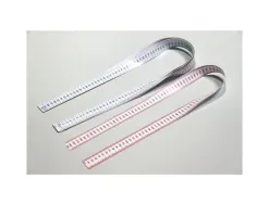 Ruban de mesure wisner souple 100 cm cote bleu et cote rouge avec graduation millimetres lot de 10