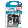 Ruban dymo d1 polyester adhésif permanent 12mmx3m blanc/noir